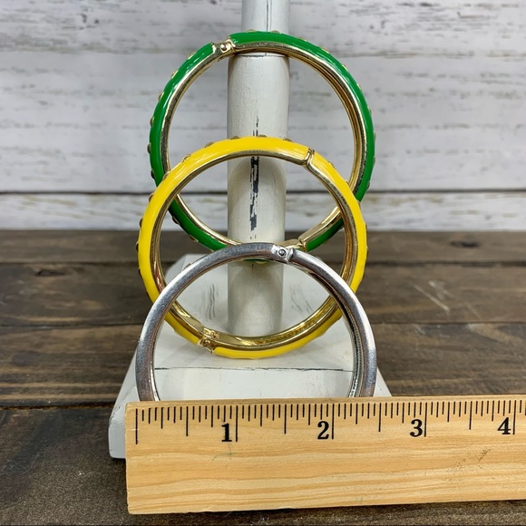 CHARMING CHARLIE Set of 3 Enamel Bangle Bracelets - Picture 9 of 9